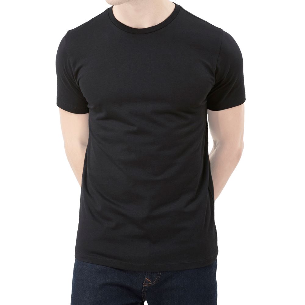 Polo negro hotsell cuello redondo